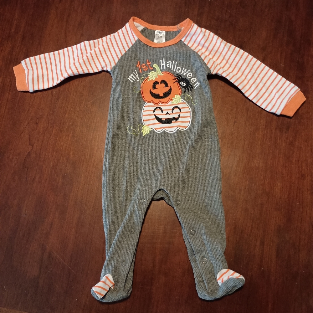 Baby Essentials Embroidered 1st Halloween Footie‎